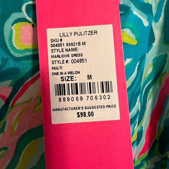 Lilly Pulitzer Marlowe dress “One in a Melon” - Picture 3 of 4